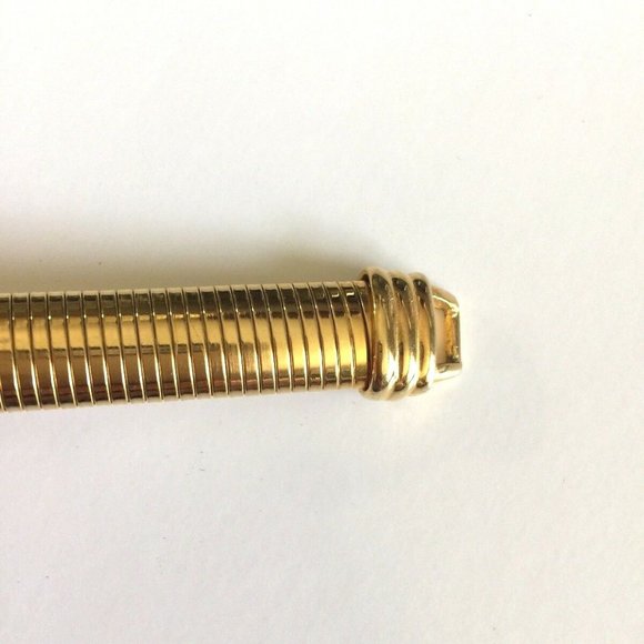 Vtg 70/80 Dotty Smith Skinny Gold Tone Metal Belt - Picture 8 of 8